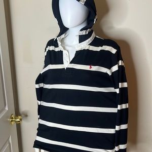 Polo long sleeve with hoodie